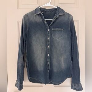 Denim Button-Up Shirt